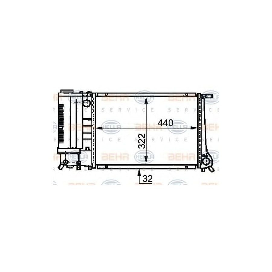 Hella 8MK 376 717-464 Engine Radiator