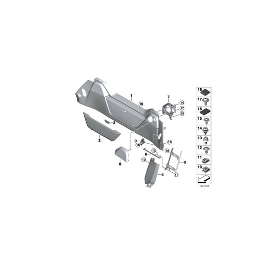 Genuine BMW 51478738259 I15 Cover F Left Loudspeaker (Inc. i8) | ML Performance US Car Parts