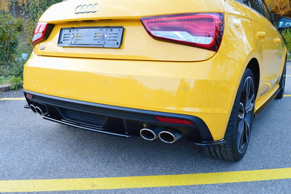 Maxton Design Audi S1 8X Central Rear Splitter