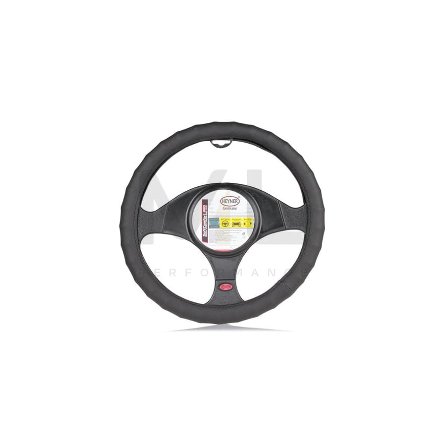 HEYNER SoftComfort Pro 600000 Steering wheel cover Black, Ø: 37-39cm, PVC
