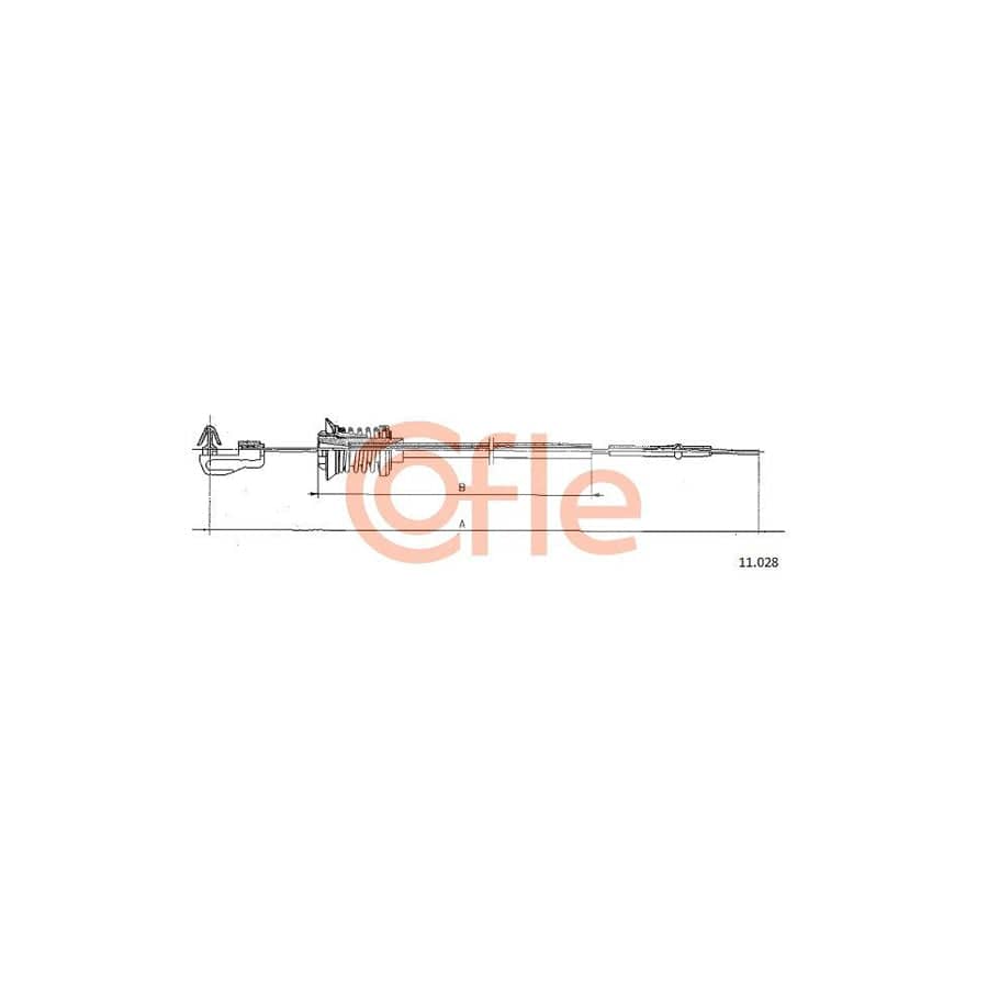 COFLE 11.028 Throttle Cable