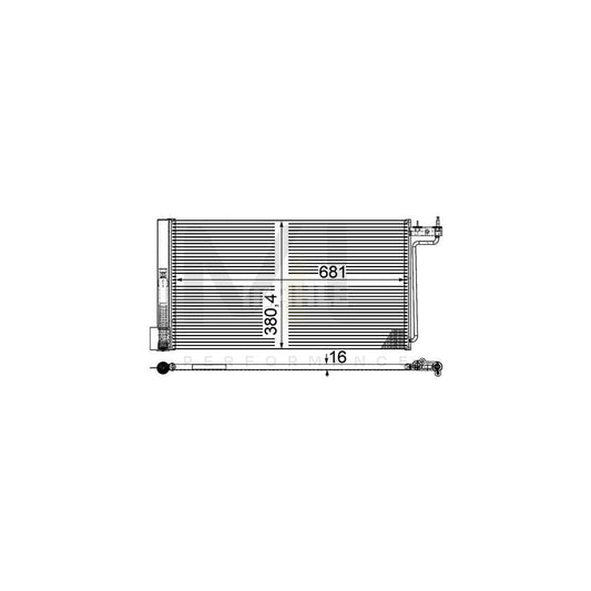 MAHLE ORIGINAL AC 29 000P Air conditioning condenser with dryer, without pressure switch | ML Performance Car Parts