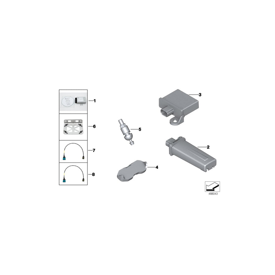 Genuine BMW 81308344973 Line. Rdc Sensor, Control Unit TYRE PRESSURE (Inc. M4 GT4) | ML Performance US Car Parts