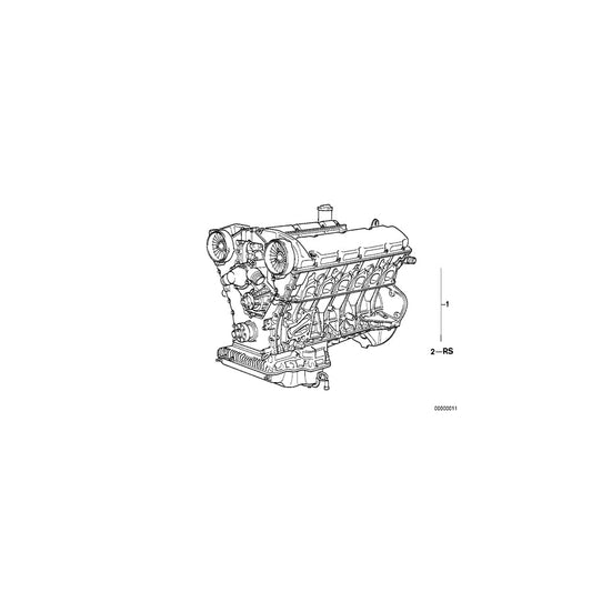 Genuine BMW 11009059199 E32 E31 Set Mounting Parts Short Engine (Inc. 850Ci, 850CSi & 750iL) | ML Performance US Car Parts