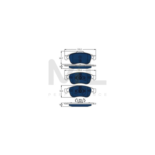 TRW Gdb1789Bte Brake Pad Set Not Prepared For Wear Indicator | ML Performance Car Parts