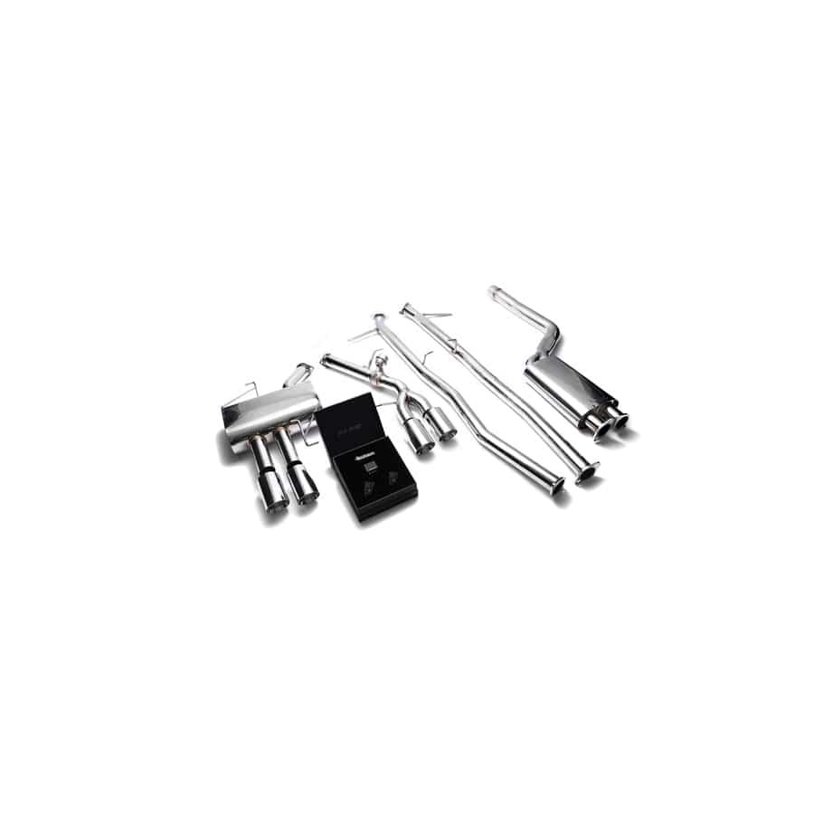 Armytrix BMF12-QS11C Valvetronic Exhaust System BMW 520i | 528i F10 N20B20 2011-2019 with  Quad Chrome 3.5"
