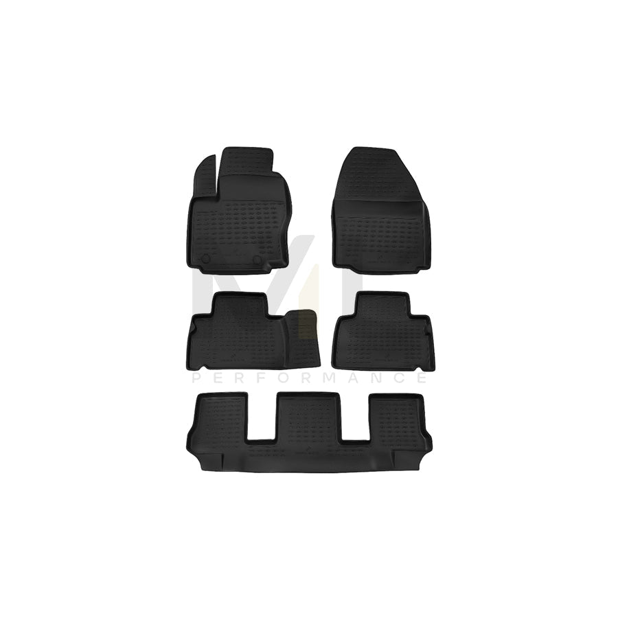 WALSER XTR 75094 Floor mat set Centre, Front and Rear