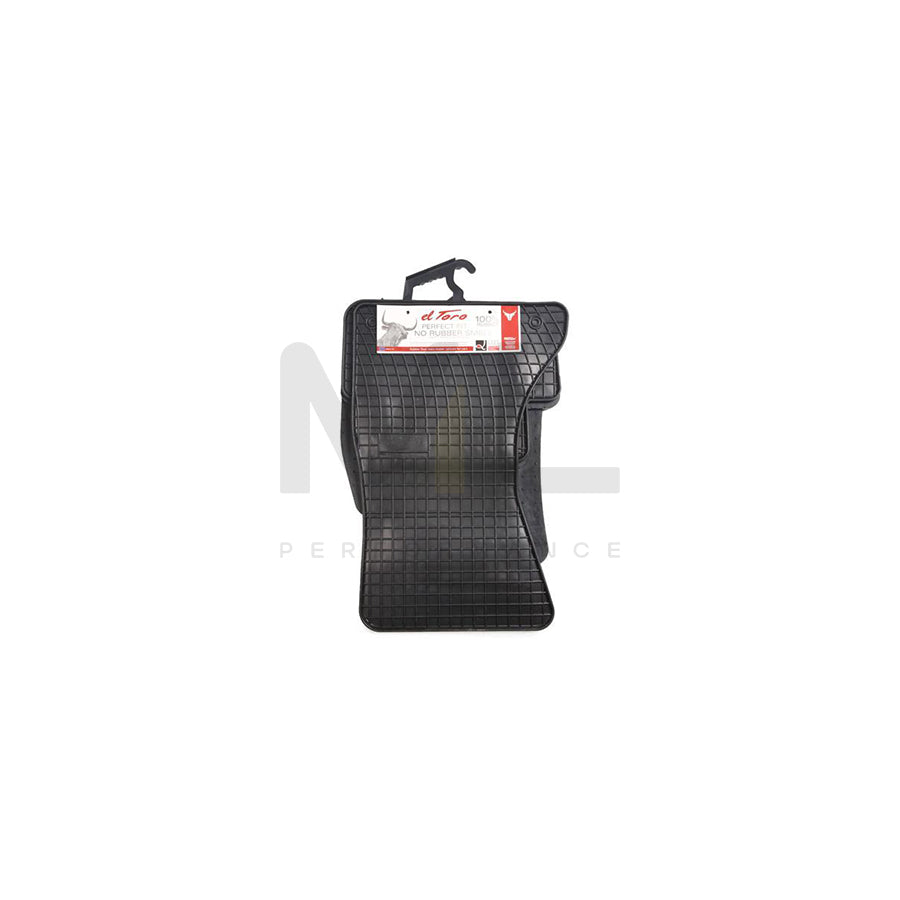 FROGUM Tailored 0728 Floor mat set Elastomer, Front and Rear, Quantity: 4, Black, (LHD)