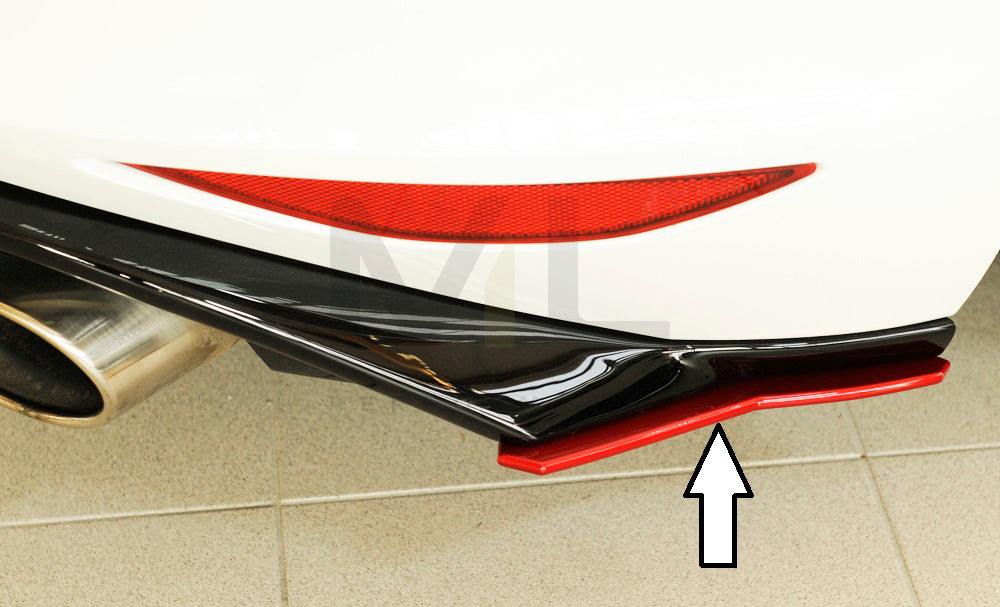 Rieger 00059583 VW Mk7 Golf Rear Side Splitter (GTI Clubsport, GTD, GTE & GTI) 1 | ML Performance UK Car Parts