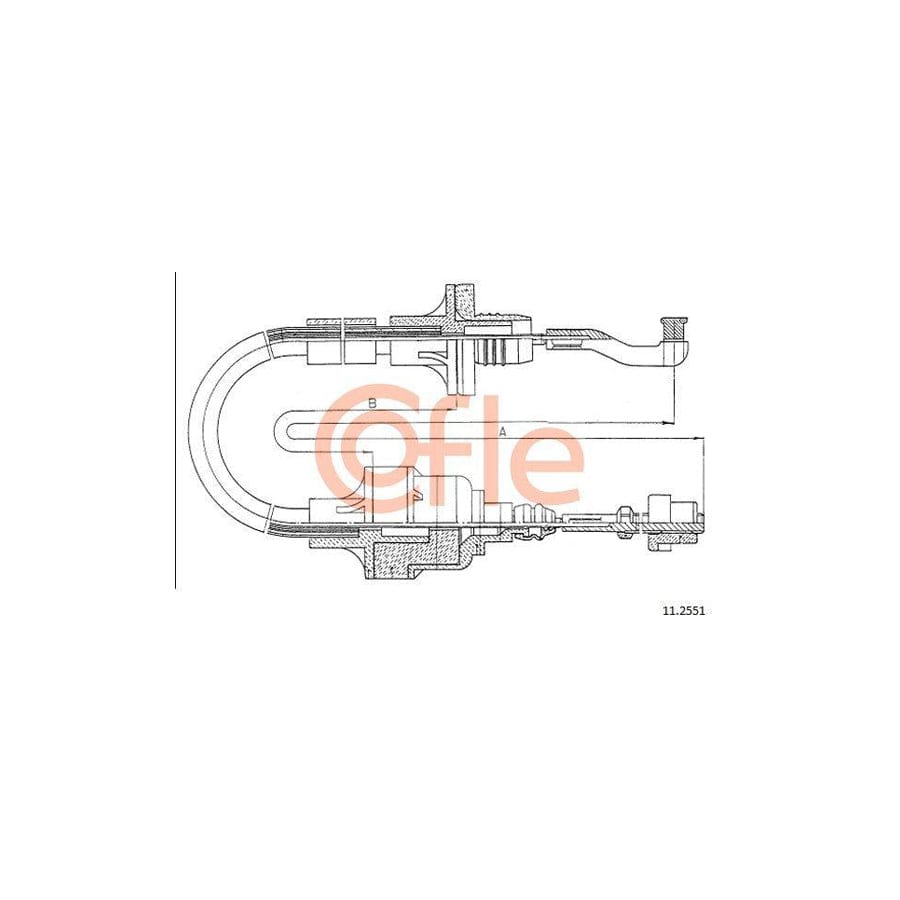 Cofle 11.2551 Clutch Cable