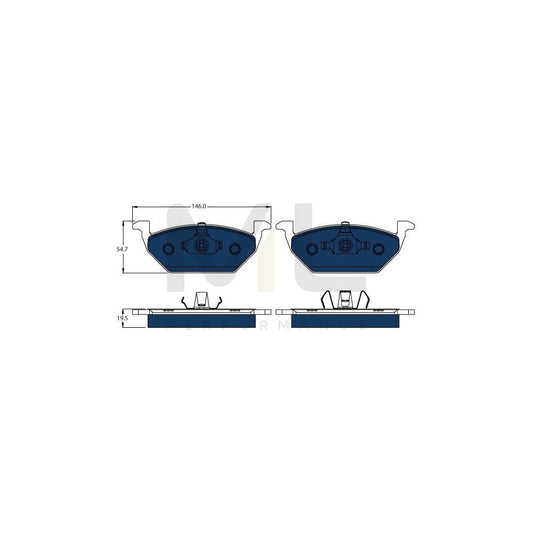 TRW Gdb1984Bte Brake Pad Set Not Prepared For Wear Indicator | ML Performance Car Parts