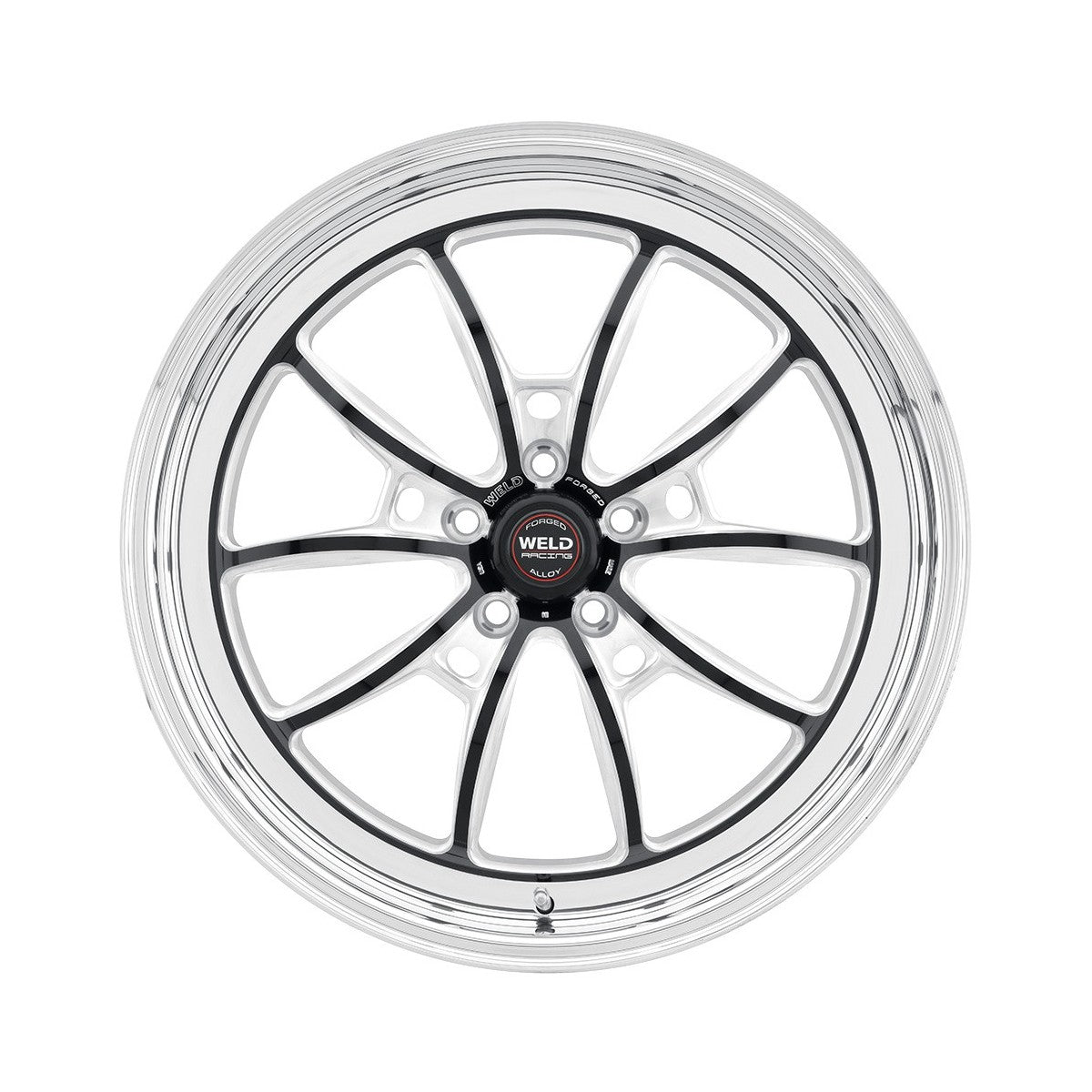 Weld 80MB8090A67A S80 Wheel 18x9 5x4.5 ET43 BS6.7 Black Center - Polished Shell