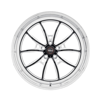 Weld 80MB8090A67A S80 Wheel 18x9 5x4.5 ET43 BS6.7 Black Center - Polished Shell
