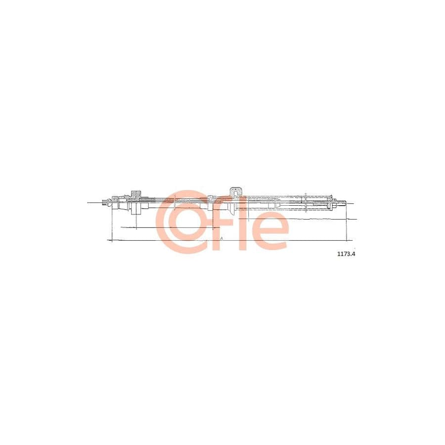 COFLE 1173.4 Throttle Cable