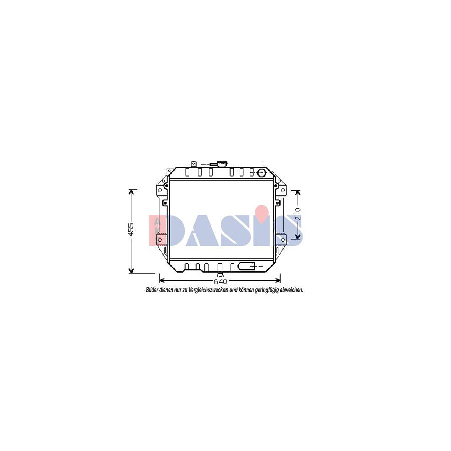 AKS Dasis 360440N Engine Radiator for Daihatsu Fourtrak