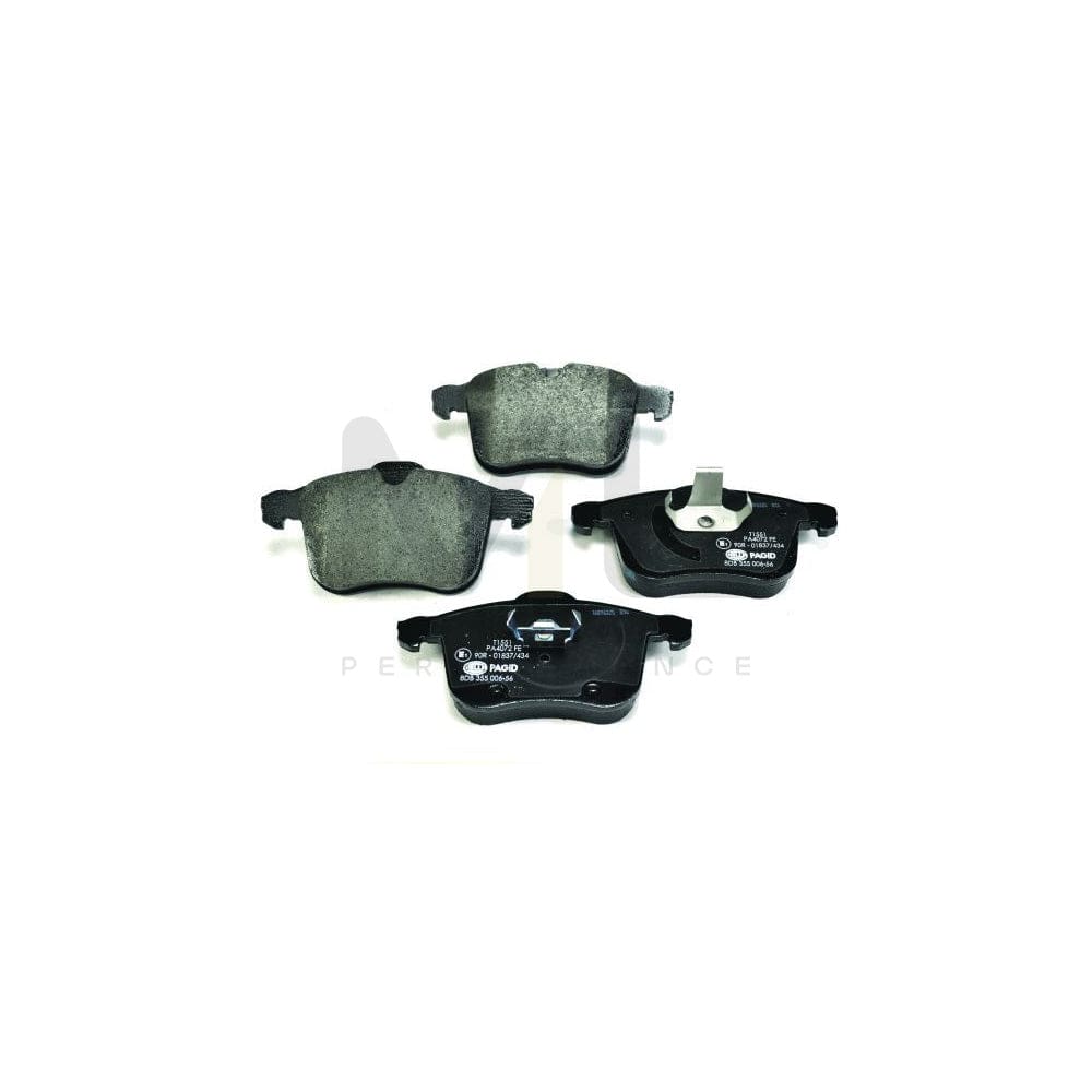 Hella 8DB 355 006-561 Brake Pad Set Prepared For Wear Indicator
