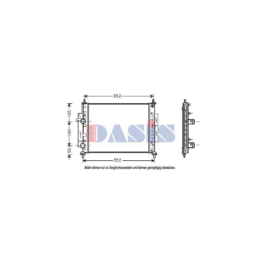 AKS Dasis 080027N Engine Radiator for Fiat Marea