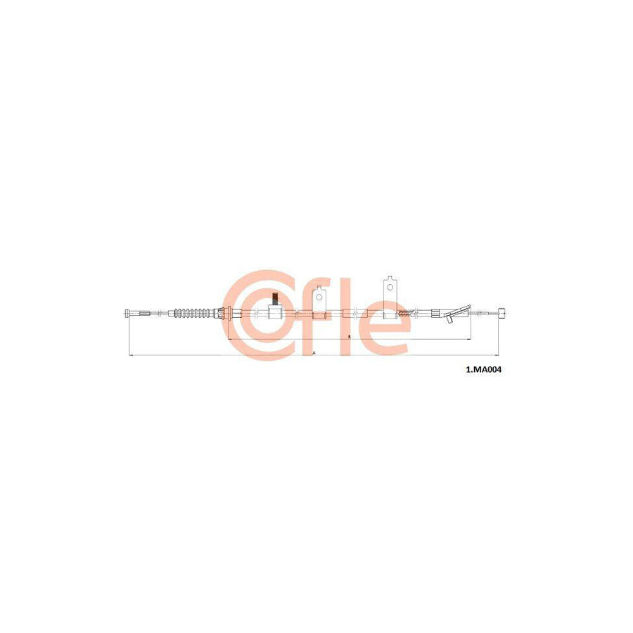 Cofle 1.Ma004 Hand Brake Cable for Mazda CX-5 I (Ke, Gh)