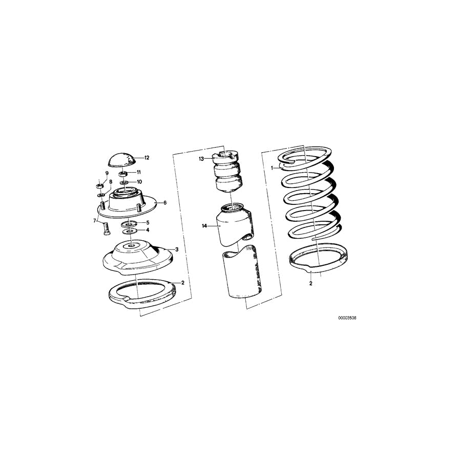 Genuine BMW 31331115479 E21 Coil Spring (Inc. 320, 320i & 316) | ML Performance US Car Parts