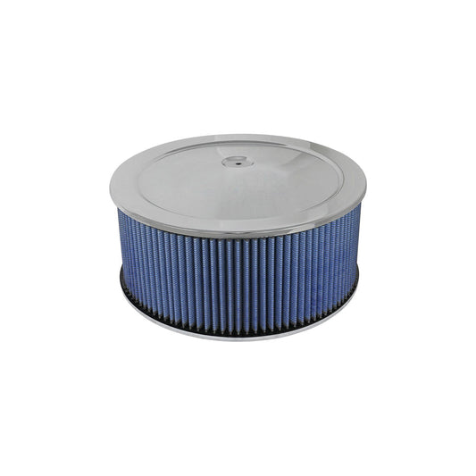  aFe 18-21404 14 IN OD x 6 H IN w/ Expanded Metal and Chrome Pans Round Racing Air Filter  | ML Performance US Car Parts