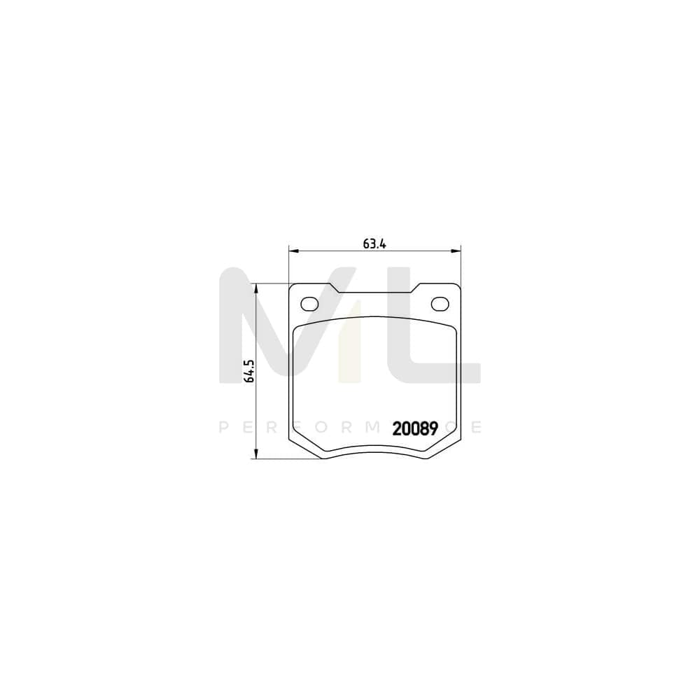 Brembo P 24 003 Brake Pad Set Excl. Wear Warning Contact | ML Performance Car Parts
