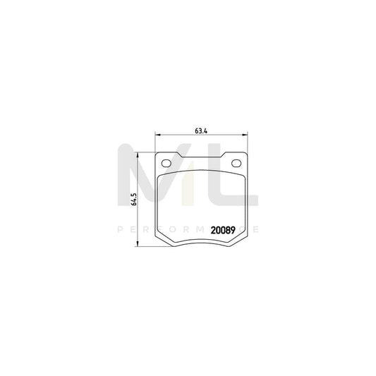Brembo P 24 003 Brake Pad Set Excl. Wear Warning Contact | ML Performance Car Parts