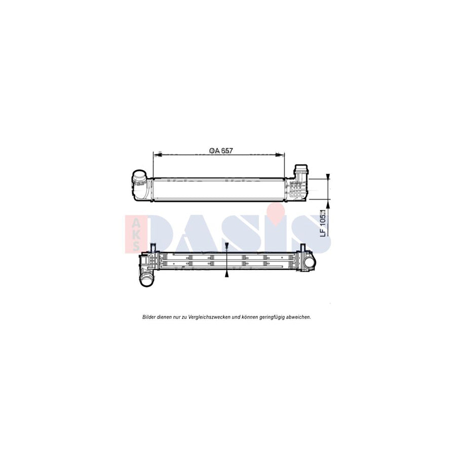 AKS Dasis 187039N Intercooler for Renault Megane