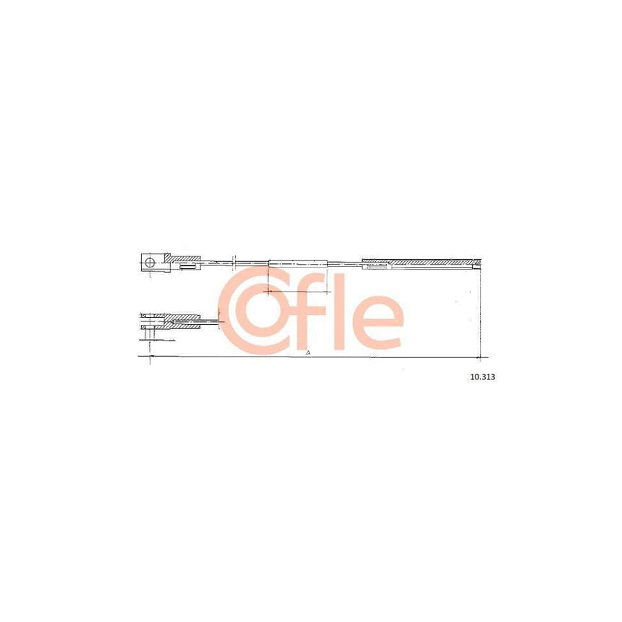 Cofle 10.313 Clutch Cable for VW Transporter