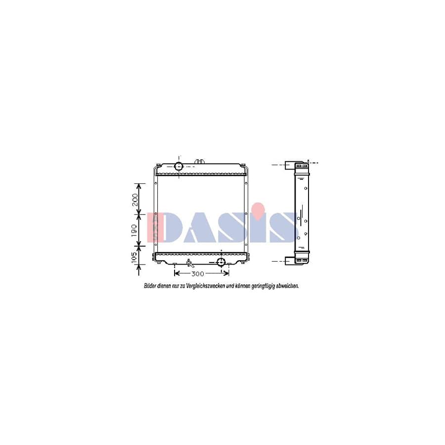 AKS Dasis 140043N Engine Radiator