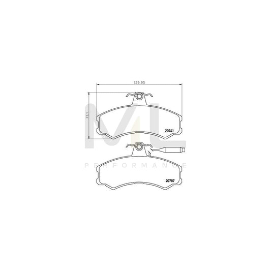 Hella 8DB 355 006-011 Brake Pad Set With Integrated Wear Warning Contact, With Brake Caliper Screws