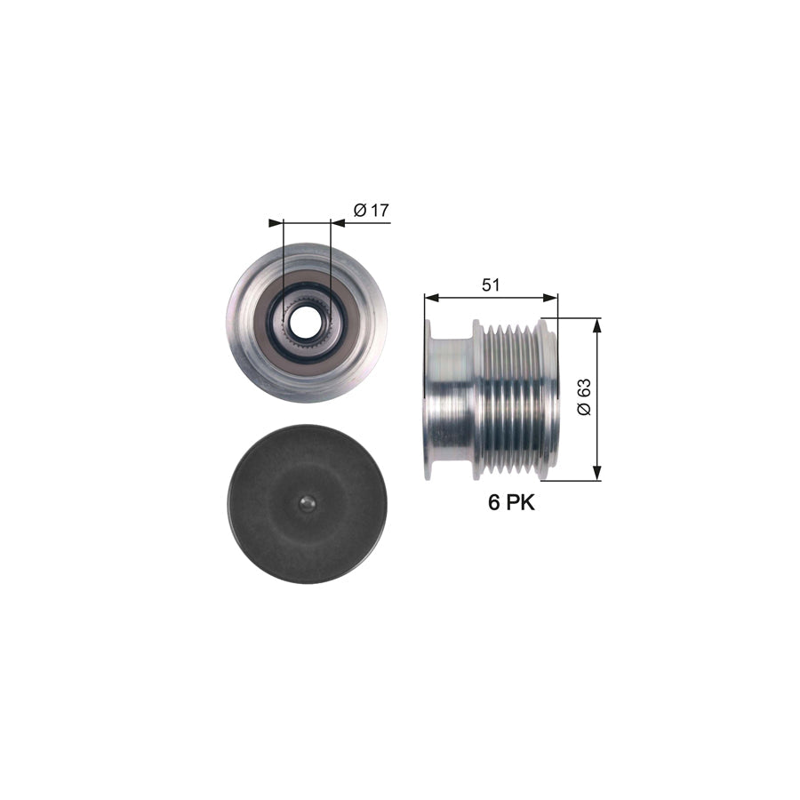 Gates OAP7150 Alternator Freewheel Clutch