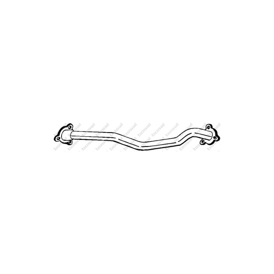 Bosal 784-353 Exhaust Pipe for Land Rover 110/127 (Ldh)