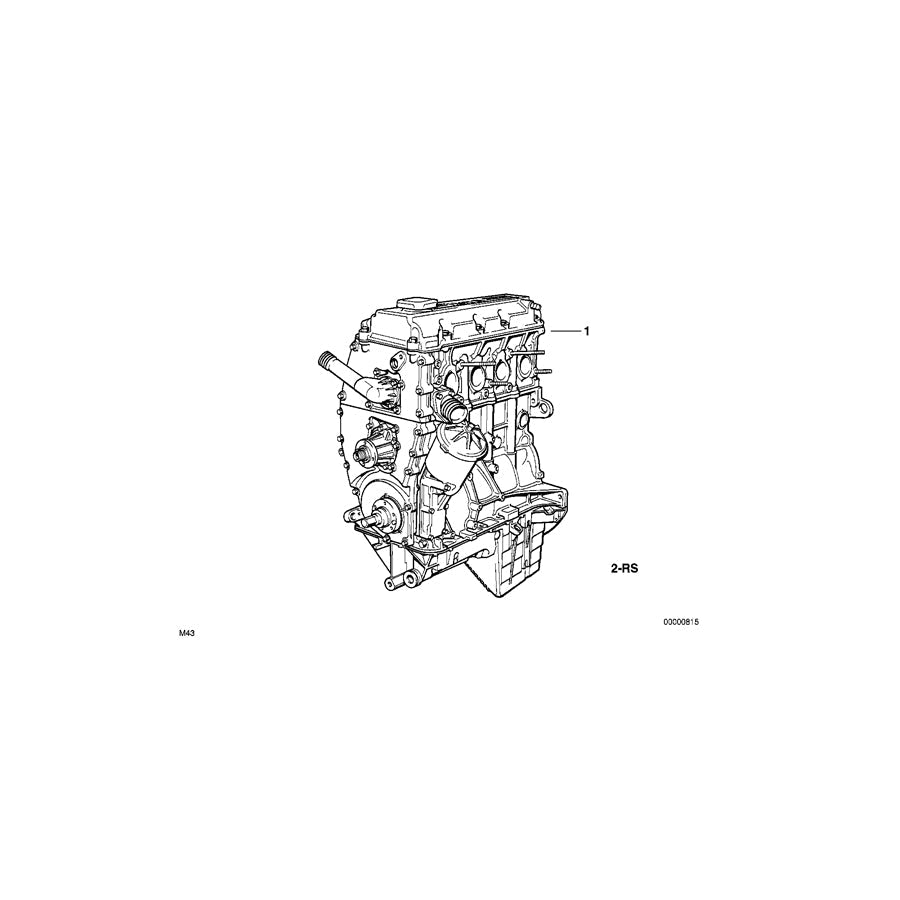 Genuine BMW 11009070960 E36 E46 Set Mounting Parts Short Engine (Inc. 316i 1.9, 318Ci & 316Ci) | ML Performance US Car Parts