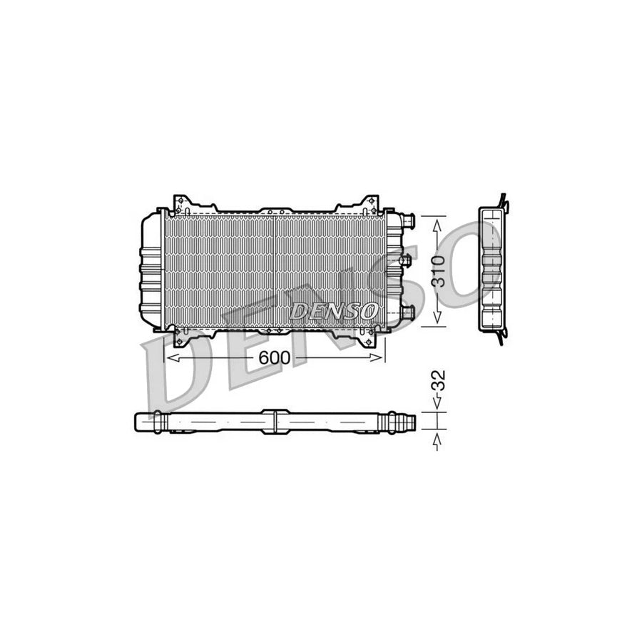 DENSO DRM10018 Engine Radiator for Ford Escort