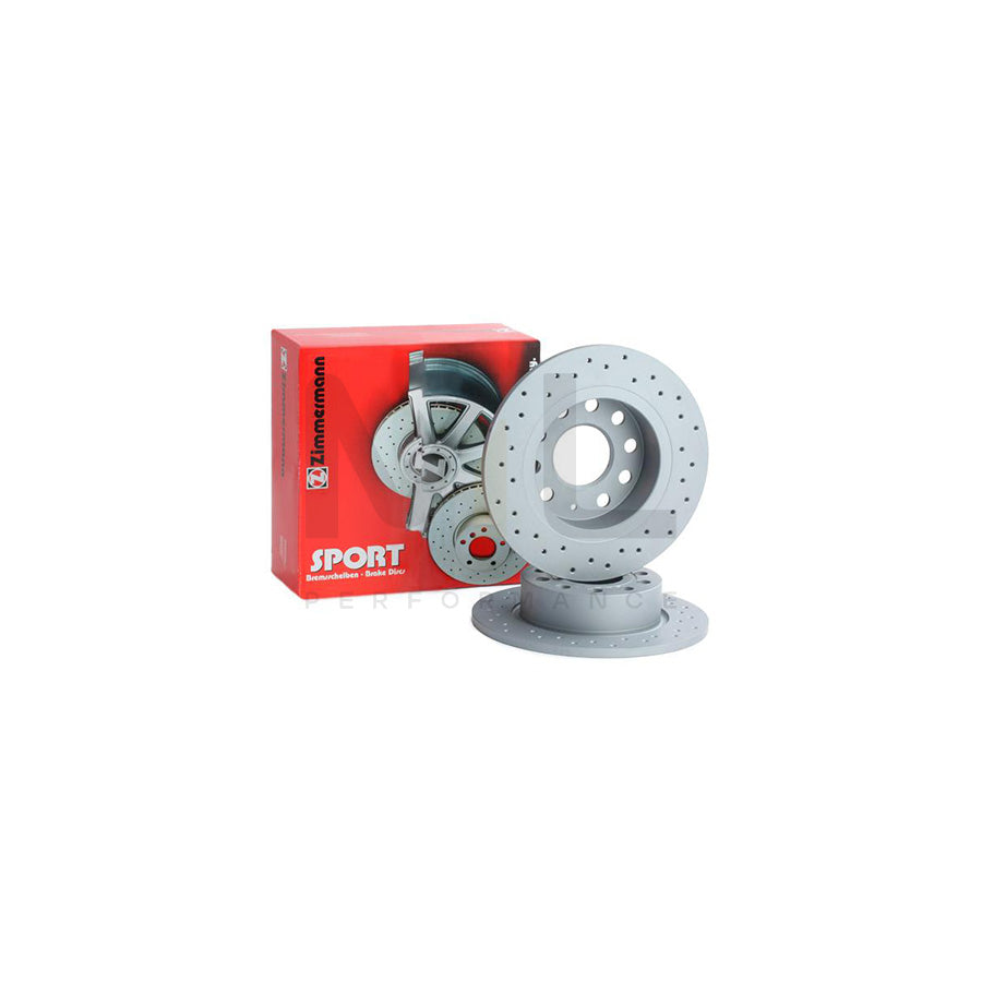 ZIMMERMANN SPORT COAT Z 600.3234.52 Brake Disc Perforated, Solid, Coated  - 1 piece