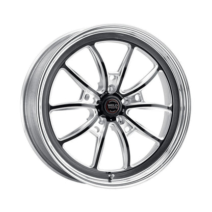 Weld 80MB8090A67A S80 Wheel 18x9 5x4.5 ET43 BS6.7 Black Center - Polished Shell