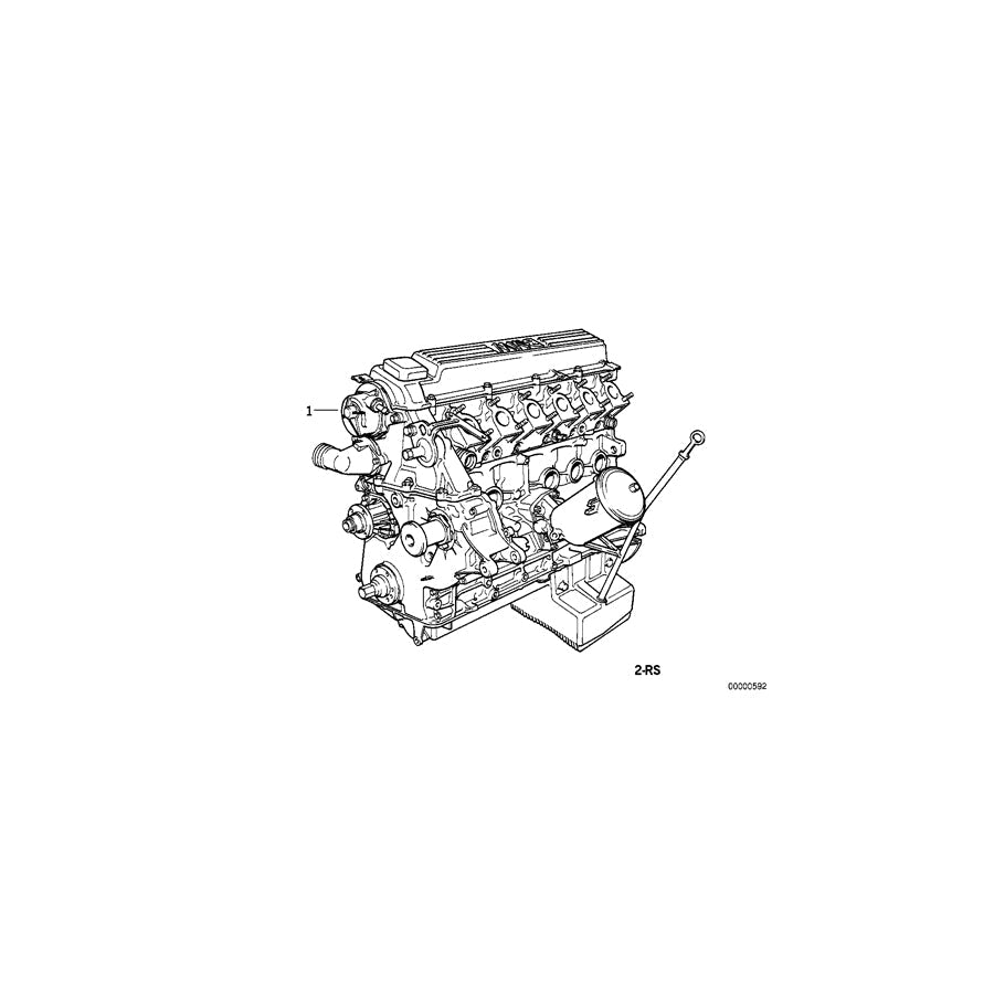 Genuine BMW 11009070620 E36 Set Mounting Parts Short Engine (Inc. 325td & 325tds) | ML Performance US Car Parts