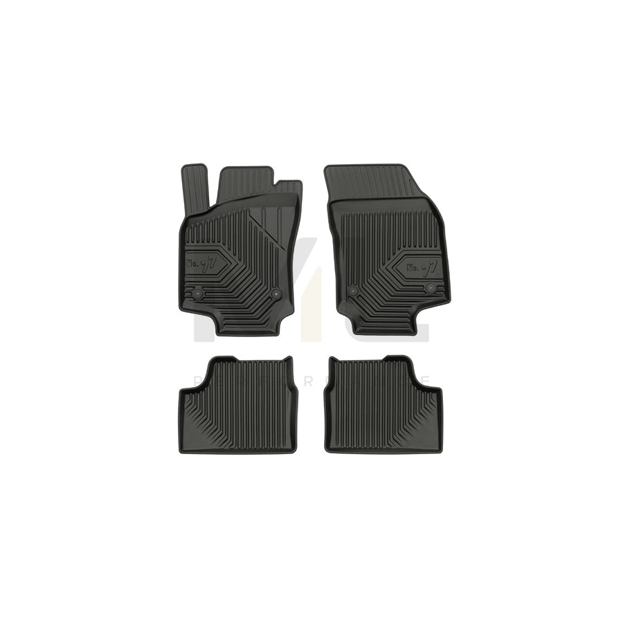 FROGUM Tailored, No.77 77407091 Floor mat set for OPEL ASTRA Elastomer, Front and Rear, Quantity: 4, Black, (LHD)
