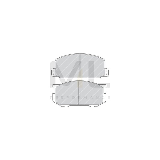 Ferodo Premier Eco Friction Fdb1700 Brake Pad Set For Daihatsu Cuore / Mira With Acoustic Wear Warning, With Accessories | ML Performance Car Parts