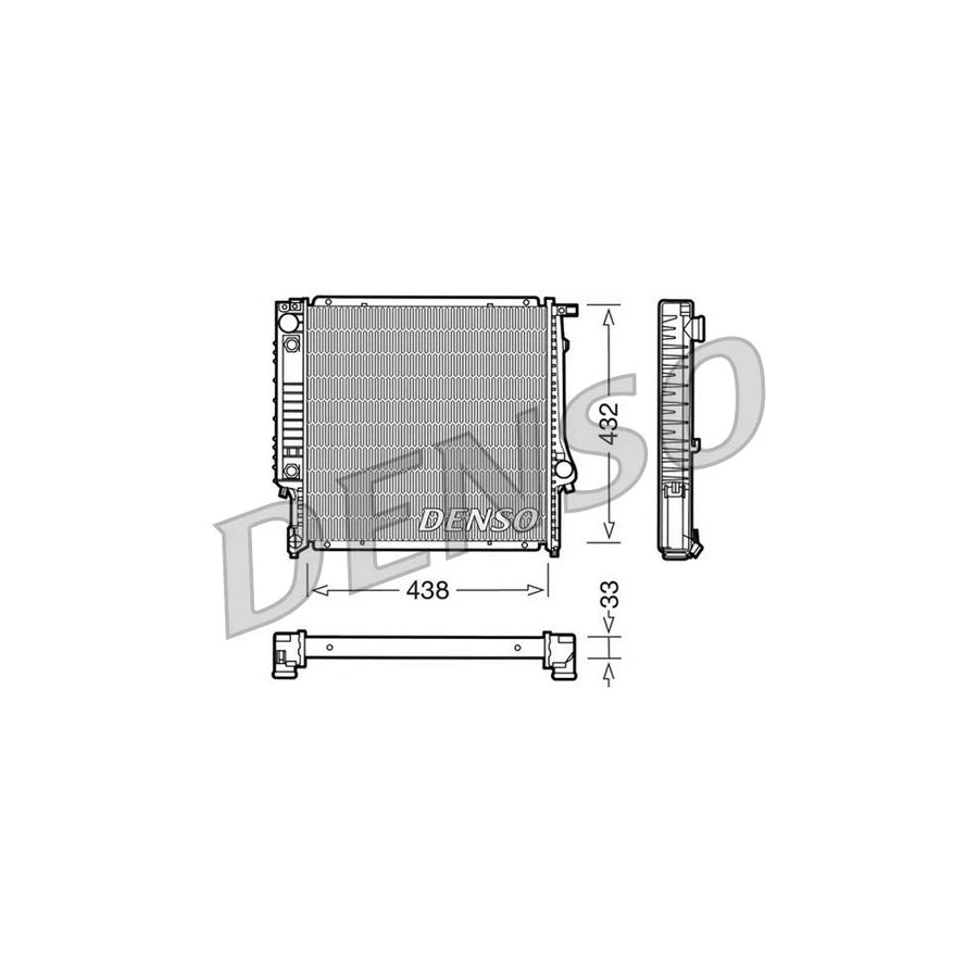 DENSO DRM05021 Engine Radiator for BMW 3 Series