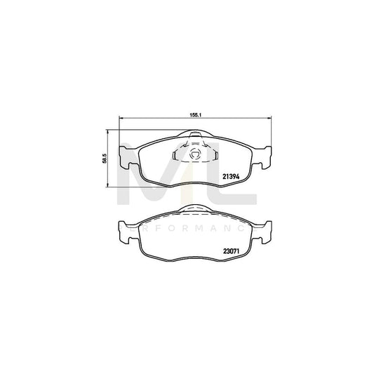 Hella 8DB 355 007-641 Brake Pad Set Not Prepared For Wear Indicator