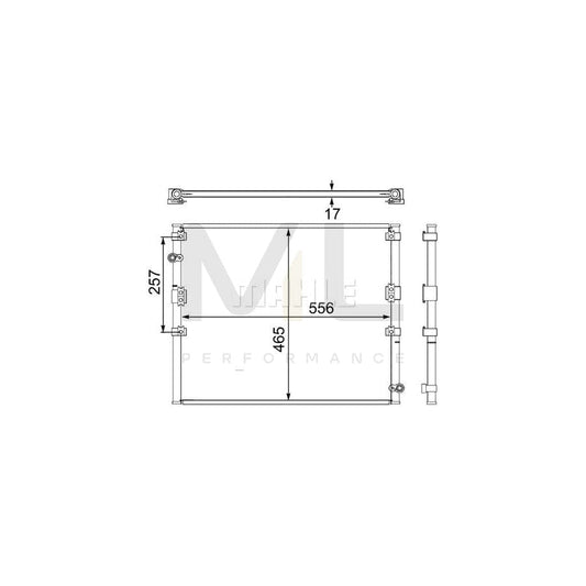 MAHLE ORIGINAL AC 474 000S Air conditioning condenser for TOYOTA Land Cruiser Prado 90 (J90) without dryer | ML Performance Car Parts