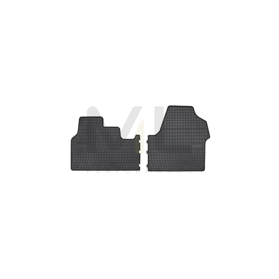 FROGUM Tailored 547433 Floor mat set Elastomer, Front, Quantity: 2, Black, (LHD)