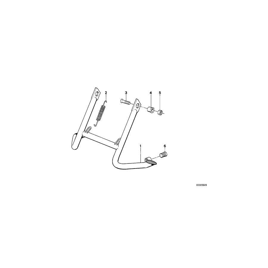 Genuine BMW 46521452384 Center Stand (Inc. R 65 RT) 1 | ML Performance US Car Parts