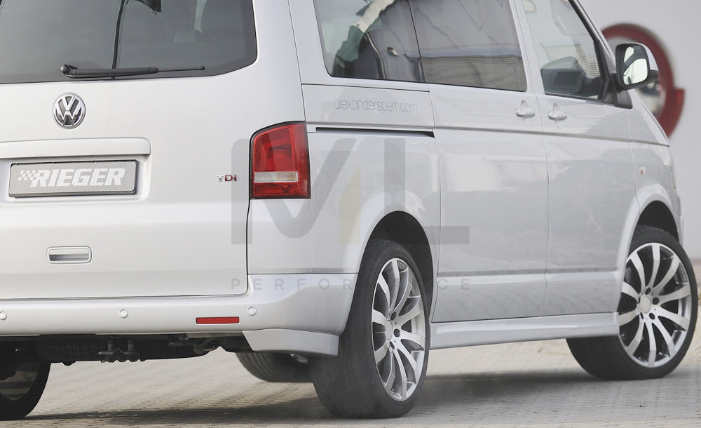 Rieger 00059253 VW T5 Rear Diffuser 4 | ML Performance UK Car Parts