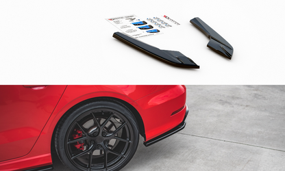 Maxton Design AU-S3-3-S-RSD1T Rear Side Splitters Audi S3 8V Sedan | ML Performance US Car Parts