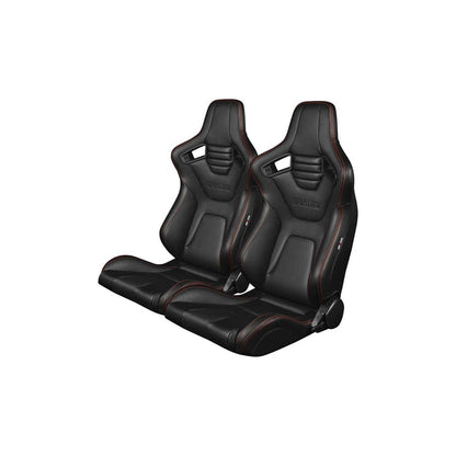 BRAUM Elite-X Series Racing Seats (Red Stitching) – Pair