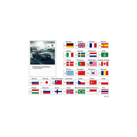Genuine BMW 01402928934 Owner's Handbook For F83 M4 NO (Inc. M4) | ML Performance US Car Parts