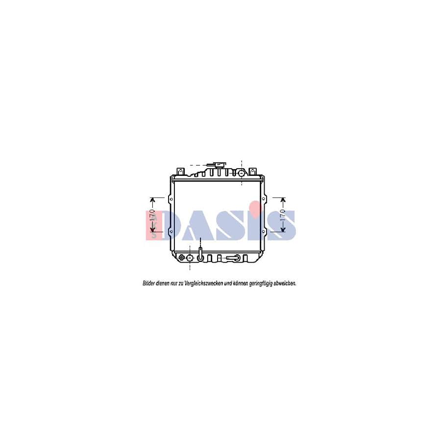 AKS Dasis 360470N Engine Radiator for Suzuki Alto II (Ca71)