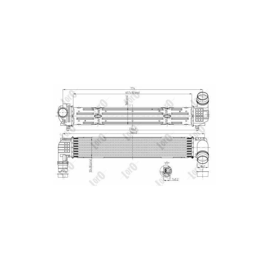 Abakus 0420180006 Intercooler